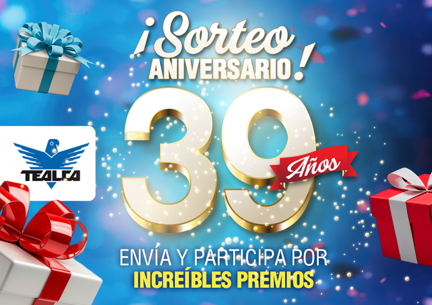 ¡Sorteo 39° Aniversario!