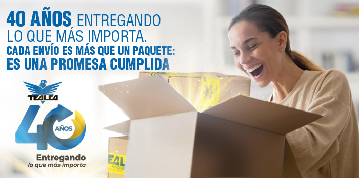¡TEALCA celebra 40 años contigo!